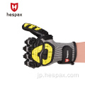 Hespax抗Vibration Impact Cut Cut Mechanic Safety Work Glove
